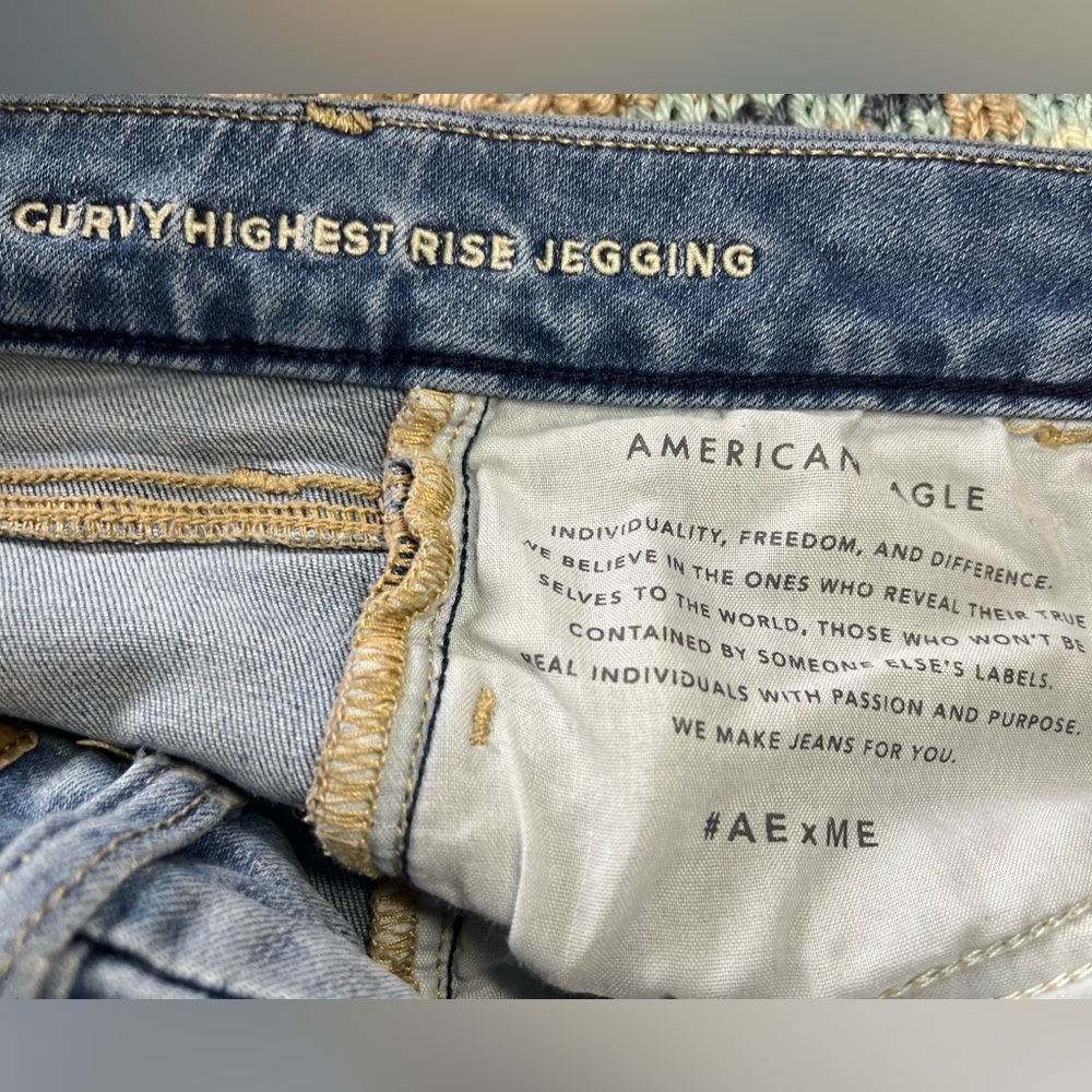 American Eagle curvy highest rise jeggings, Size 4 - Picture 5 of 11